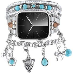 NEW Silver Boho Chain Multilayer Apple Watch Band